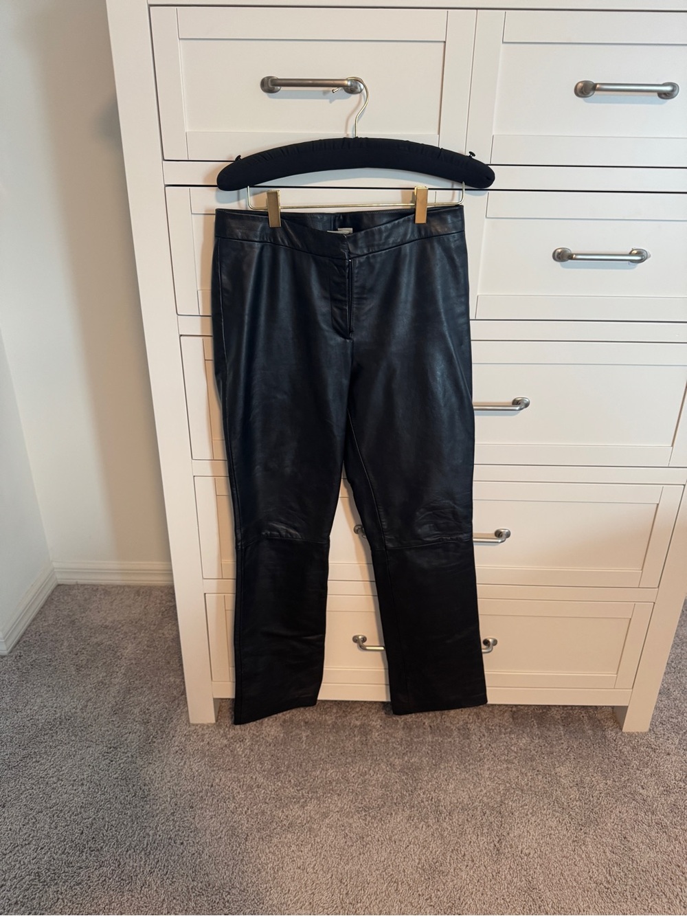 Black Women’s Australian Leather pants- Classic boot leg Fit